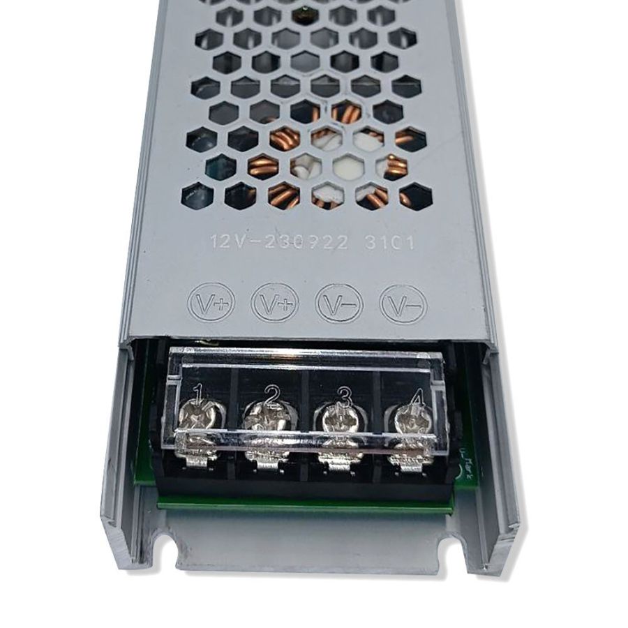 Блок живлення BIOM 12В 400Вт 33А IP20 BPU-401 Slim мет. перф.