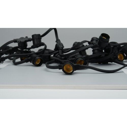 50м Гірлянда "Белт-лайт" CL50-50 230V,100*Е27 шаг 50см, 50м+1,5м шнур, чорний IP65