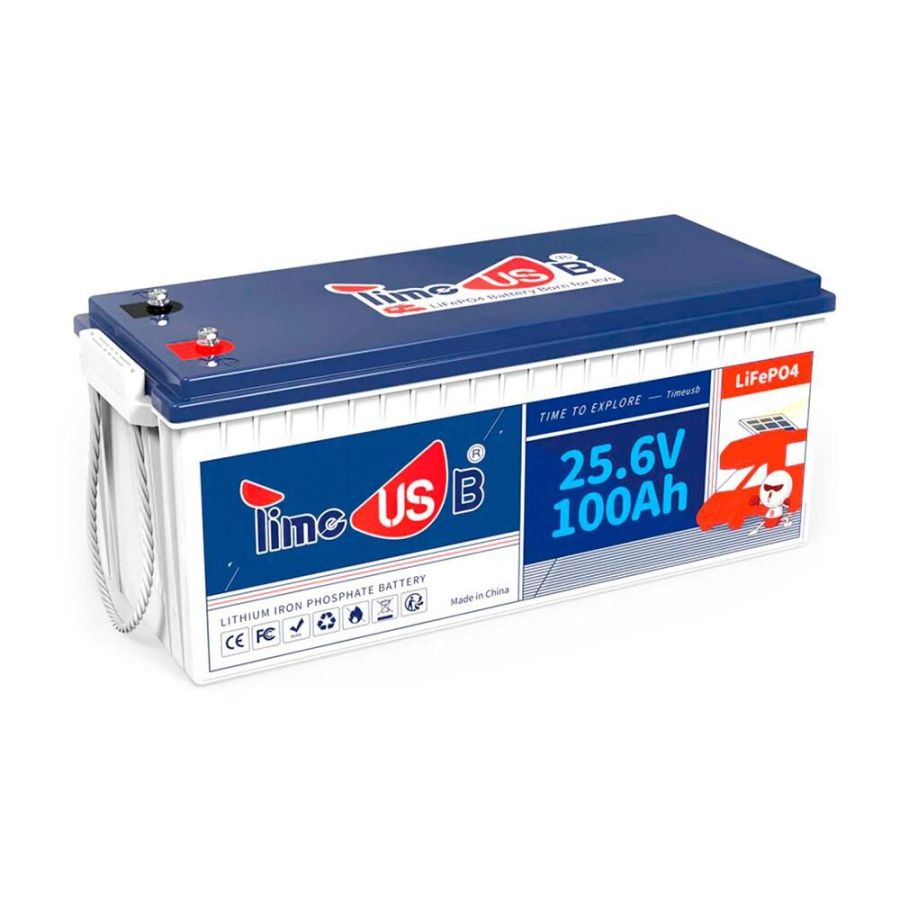 АКБ Акумулятор Timeusb 24-100 Pro LiFePO4 25,6V 100AH, 2560Wh, BMS 100A, 532*207*216мм 20кг