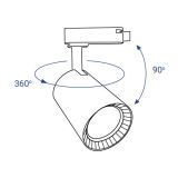 Трековый светильник Feron AL100 12W 4000К IP40 Белый