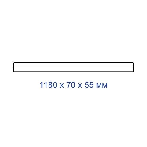 Світлодіодний світильник лінійний AL4020 48W 4000К чорний