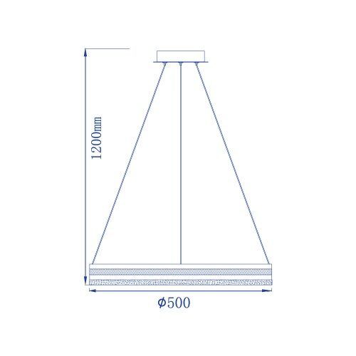 Светодиодный светильник Подвесной AL6610 SHINE LEVITATION 50W 4000К Круглый Серебро