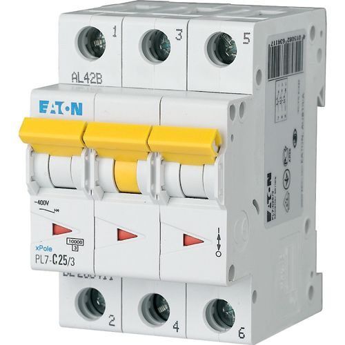 Автом. вимикач 25А C 3P 10kA PL7-C25/3 xPole (263411)