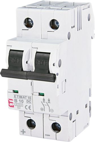 Автом. вимикач DC 10A В 2P 6kA ETIMAT 10 DC (2128714)