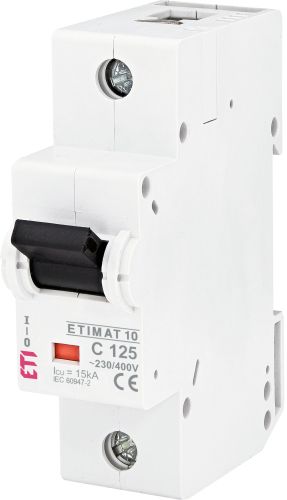 Автом. вимикач 125А C 1P 15kA ETIMAT 10 (2131733)