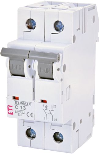 Автоматический выключатель 13А C 1P+N 6kA ETIMAT 6 (2142515)