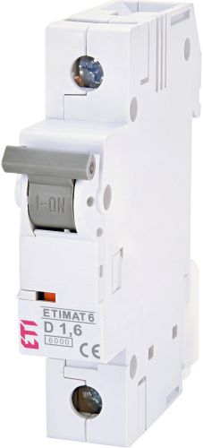 Автоматический выключатель 1,6A D 1P 6kA ETIMAT 6 (2161507)