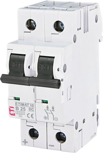 Автом. вимикач DC 25A В 2P 6kA ETIMAT 10 DC (2128718)