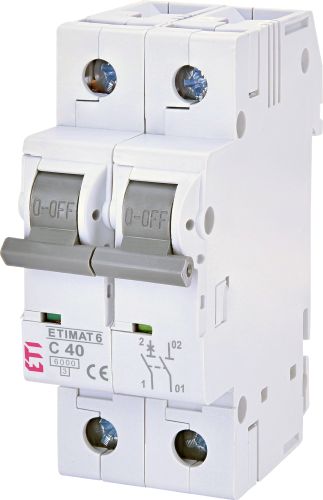 Автоматический выключатель 40А C 1P+N 6kA ETIMAT 6 (2142520)