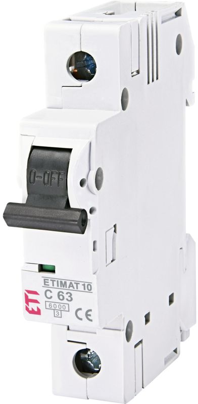 Автом. вимикач 63А C 1P 6kA ETIMAT 10 (2131722)