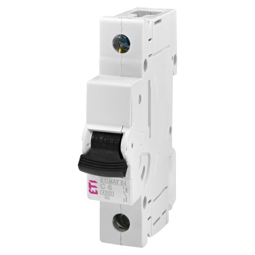 Автом. вимикач 6A C 1P 4,5kA ETIMAT S4 (1910027)