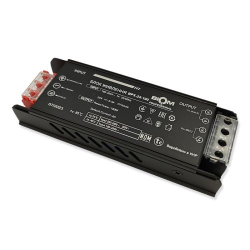 Блок живлення 24В 100Вт 4А IP20 BPX-24-100 Slim металевий перфорований корпус