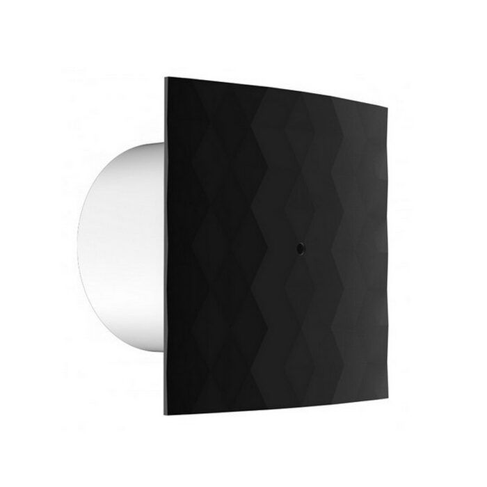 Побутовий осьовий вентилятор Black&White 100 S Black чорний