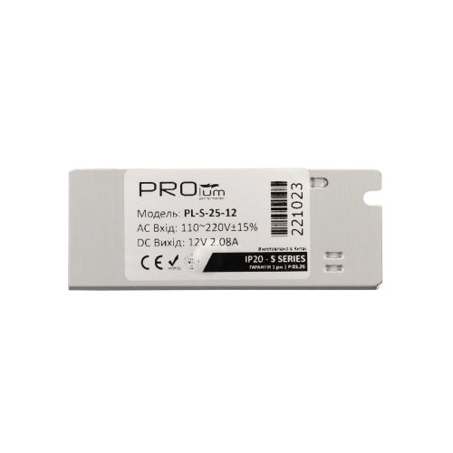 Блок живлення PROLUM™ 12V, 25W, 2.08А, Series "S"