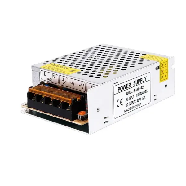 Блок питания 12В 60Вт 5А IP20 LT-60-12 металлический перфорированный корпус