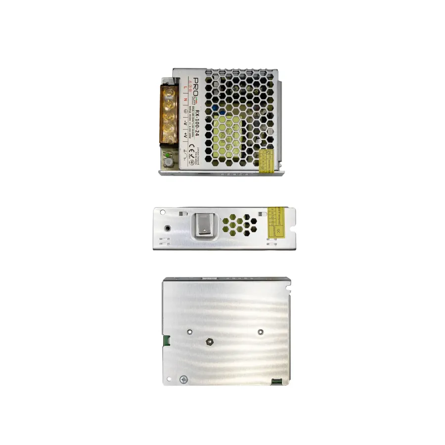 Блок питания 24В 100Вт 4,16А IP20 RX-100-24 металлический перфорированный корпус