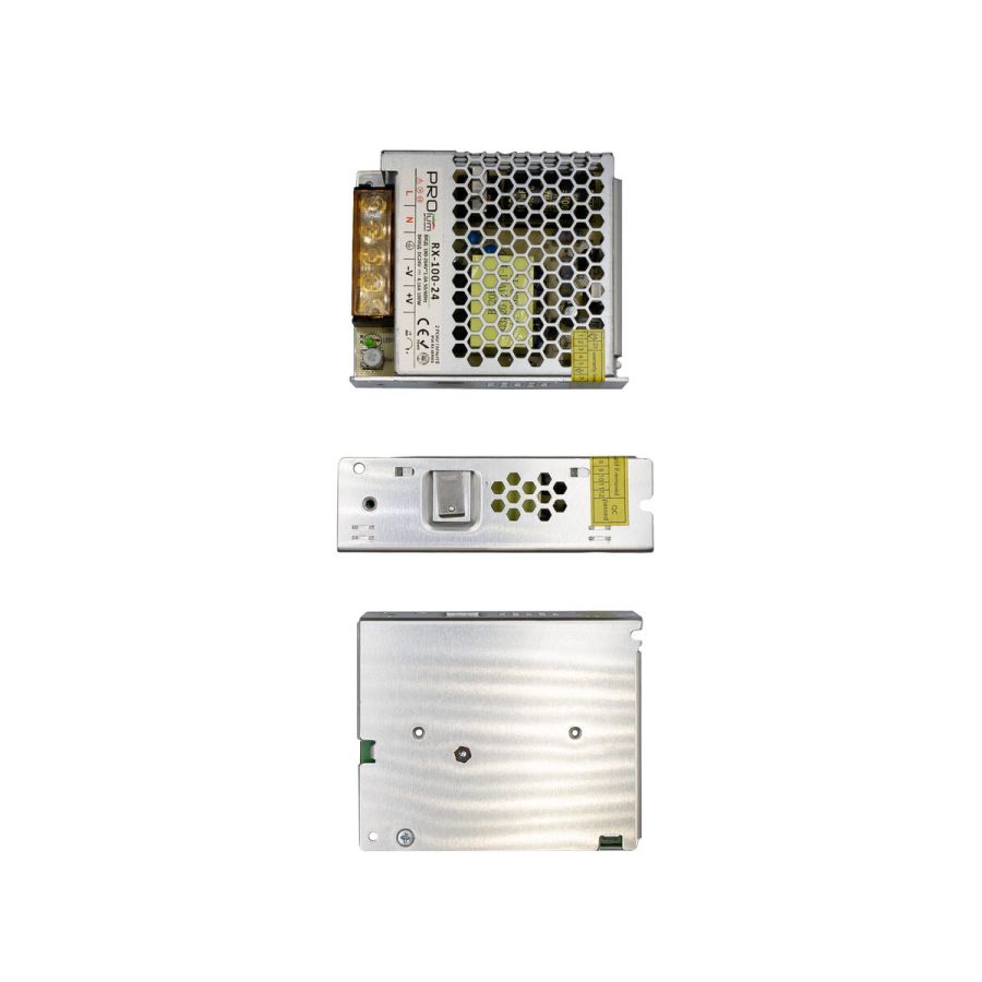 Блок питания 24В 100Вт 4,16А IP20 RX-100-24 металлический перфорированный корпус