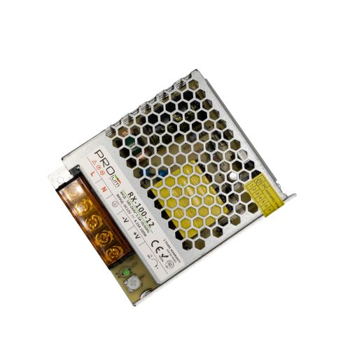 Блок питания 12В 100Вт 8,3А IP20 RX-100-12 металлический перфорированный корпус