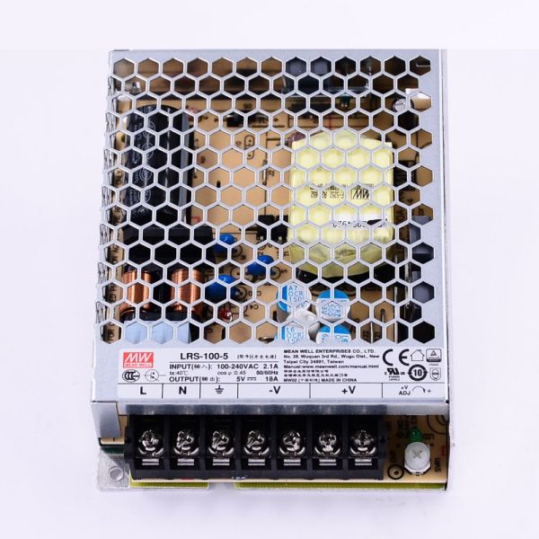 Блок живлення Mean Well LRS-100-5 (90W; 18A; 5V; IP20) Series "LRS"