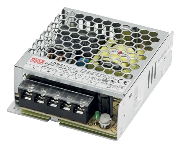 Блок живлення Mean Well LRS-50-5 (50W; 10A; 5V; IP20) Series "LRS"