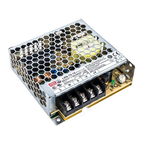 Блок живлення Mean Well LRS-75-12 (72W; 6A; 12V; IP20) Series "LRS"