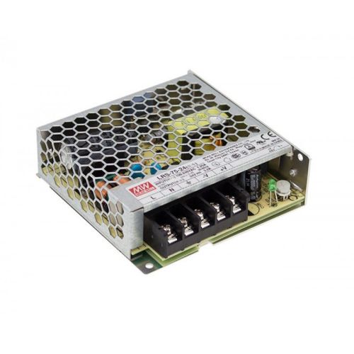 Блок живлення Mean Well LRS-75-24 (76,8W; 3,2A; 24V; IP20) Series "LRS"