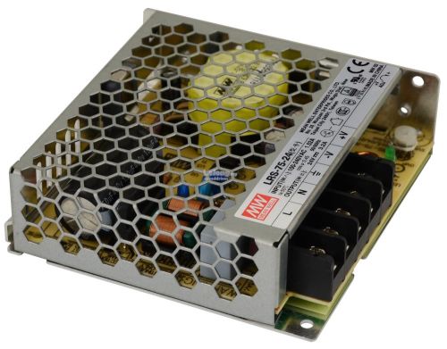 Блок живлення Mean Well LRS-75-24 (76,8W; 3,2A; 24V; IP20) Series "LRS"