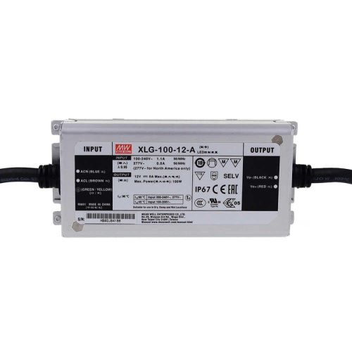 Блок питания Mean Well XLG-100-12-A (96W; 8A; 12V; IP67) Series "XLG"