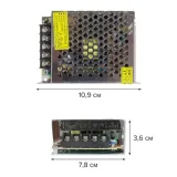 Блок питания 12В 100Вт 8.5А IP20 TR-100 металлический перфорированный корпус