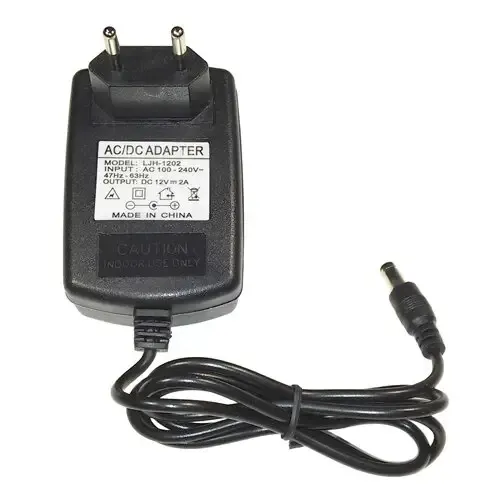 Блок питания 12В 24Вт 2А IP20 PL-24-12 в розетку пластиковый корпус