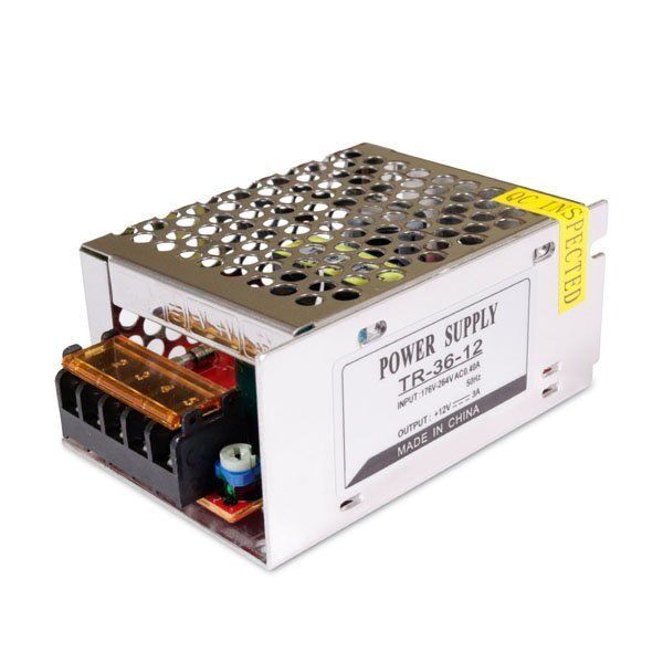 Блок живлення BIOM 12В 36Вт 3А IP20 TR-36 мет. перф.