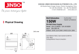 Блок живлення JINBO 12В 150Вт 12,5А IP33 JDV-12150DR на DIN рейку