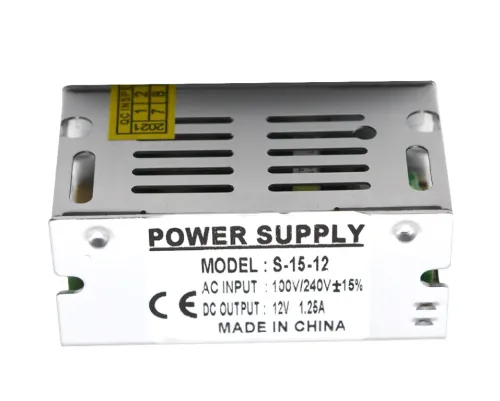 Блок живлення LT 12В 15Вт 1,25А IP20 LT-15-12 мет. перф.