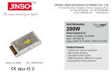 Блок живлення JINBO 12В 200Вт 16,7А IP20 JLV-12200K мет. перф.