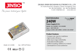 Блок живлення JINBO 12В 240Вт 20А IP20 JLV-12240K мет. перф.