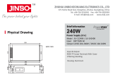 Блок живлення JINBO 12В 240Вт 20А IP20 JLV-12240K мет. перф.