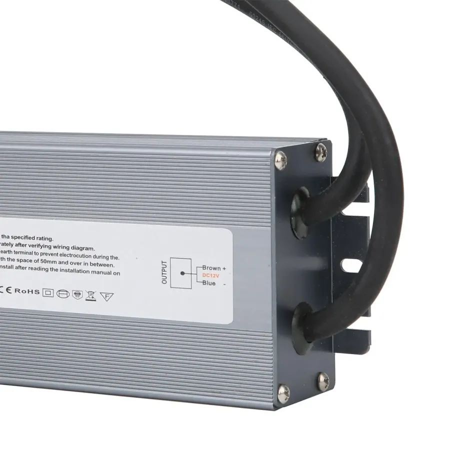 Блок живлення LT 12В 300Вт 25А IP68 LT-300-12 Slim мет. герм.