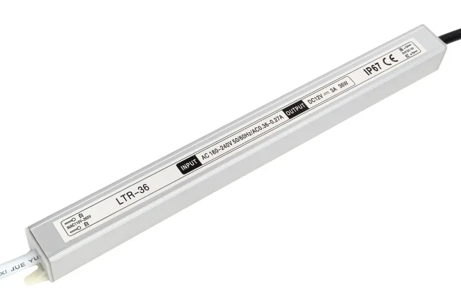 Блок живлення LT 12В 36Вт 3А LTR-36-12 Stick IP67 алюм.