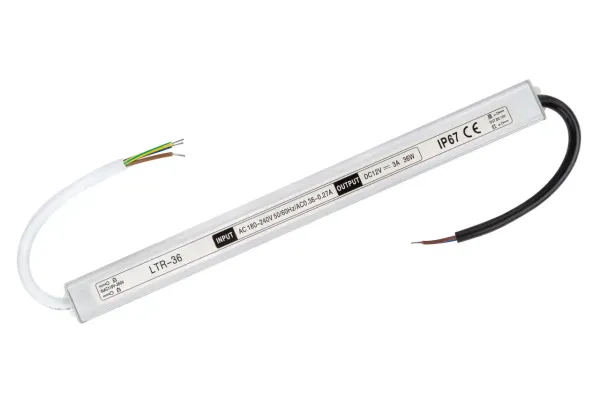 Блок живлення LT 12В 36Вт 3А LTR-36-12 Stick IP67 алюм.