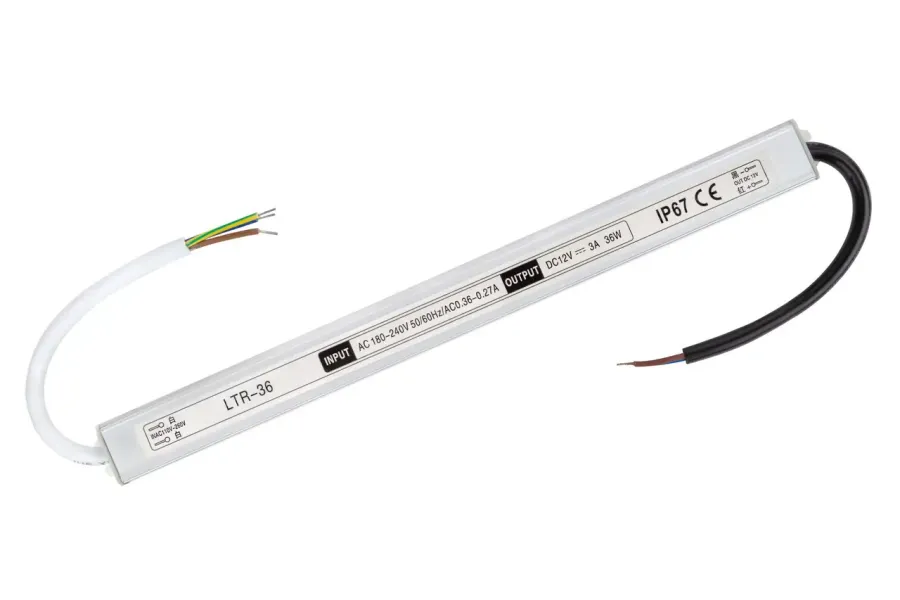 Блок живлення LT 12В 36Вт 3А LTR-36-12 Stick IP67 алюм.