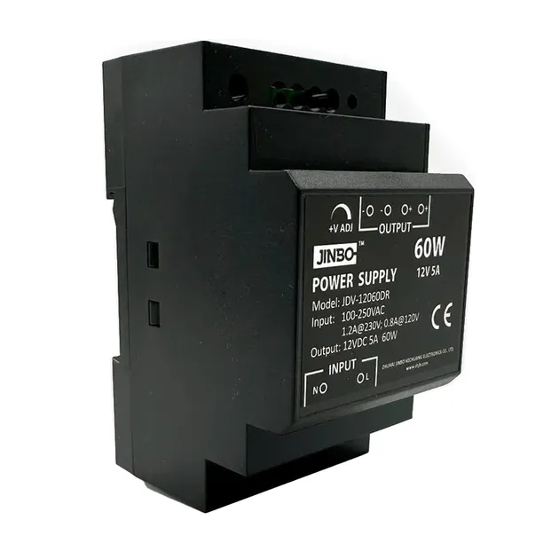 Блок питания 12В 60Вт 5А IP33 JDV-12060DR на DIN рейку