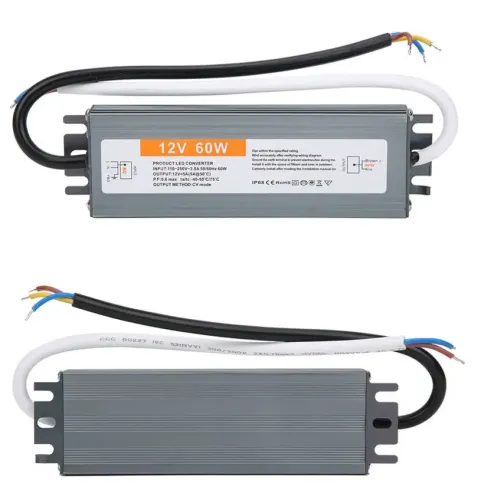 Блок живлення LT 12В 60Вт 5А IP68 LT-60-12 Slim мет. герм.