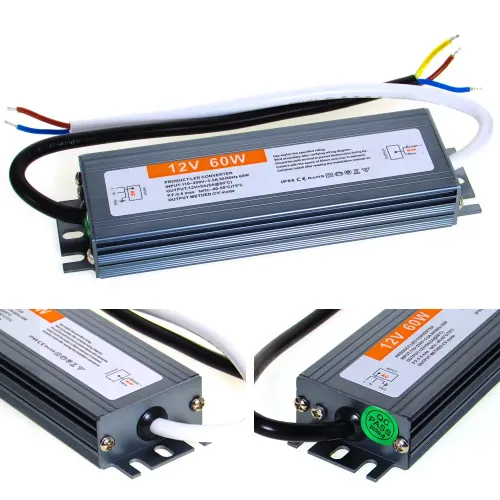 Блок живлення LT 12В 60Вт 5А IP68 LT-60-12 Slim мет. герм.