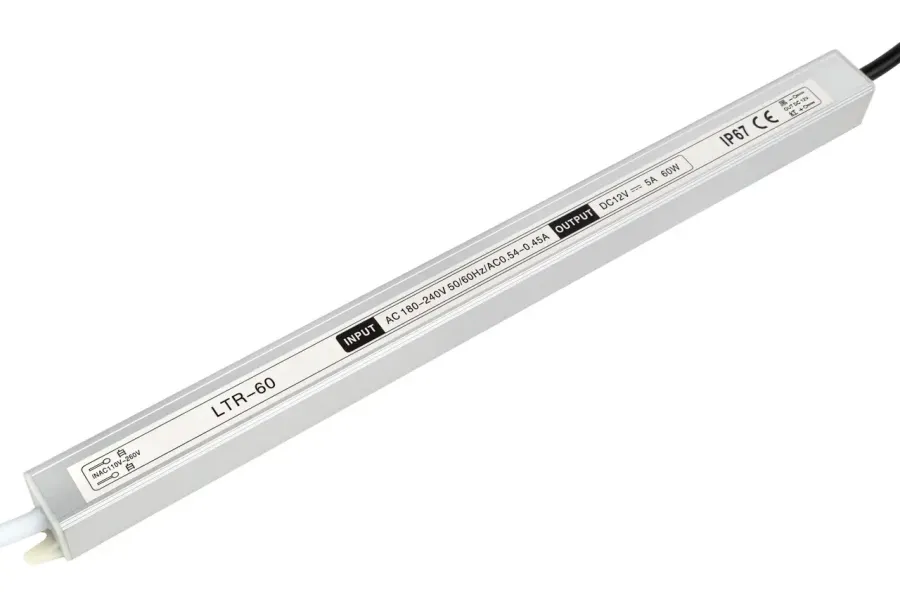 Блок живлення Skarlat 12В 60Вт 5А LTR-60-12 Stick IP67 алюм.
