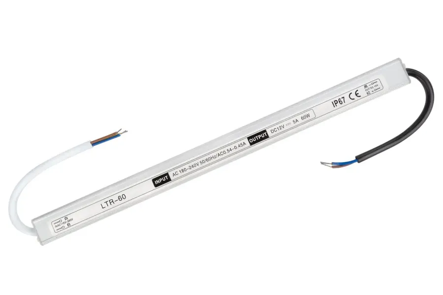 Блок живлення Skarlat 12В 60Вт 5А LTR-60-12 Stick IP67 алюм.