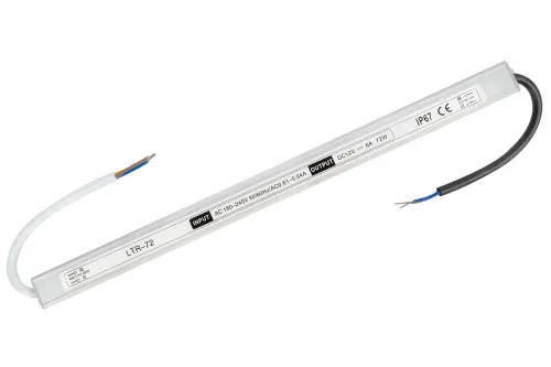 Блок живлення LT 12В 72Вт 6А LTR-72-12 Stick IP67 алюм.