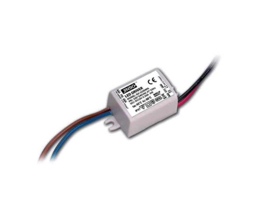 Блок питания 12В 9Вт 0,75А IP67 JLV-12009PA пластиковый корпус