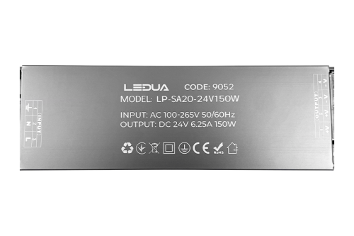 Блок живлення UA 24В 150Вт 6,25А IP20 LP-SA20-24V150W Slim метал