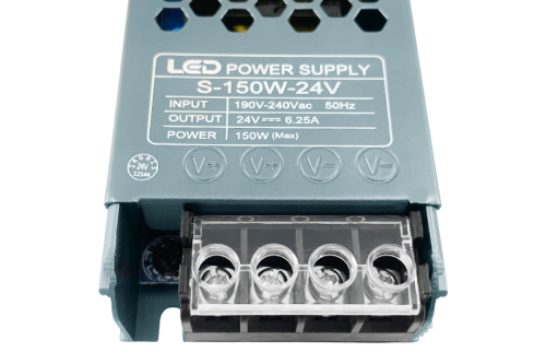 Блок живлення UA 24В 150Вт 6,25А IP20 S-150W-24V Slim мет. перф.