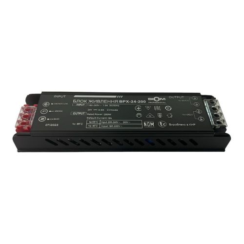 Блок живлення 24В 200Вт 8А IP20 BPX-24-200 Slim металевий перфорований корпус